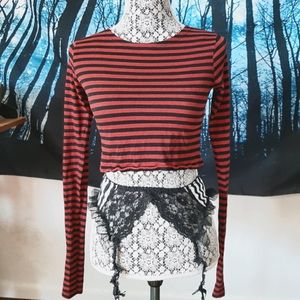 Zara Cropped Long Sleeve Top